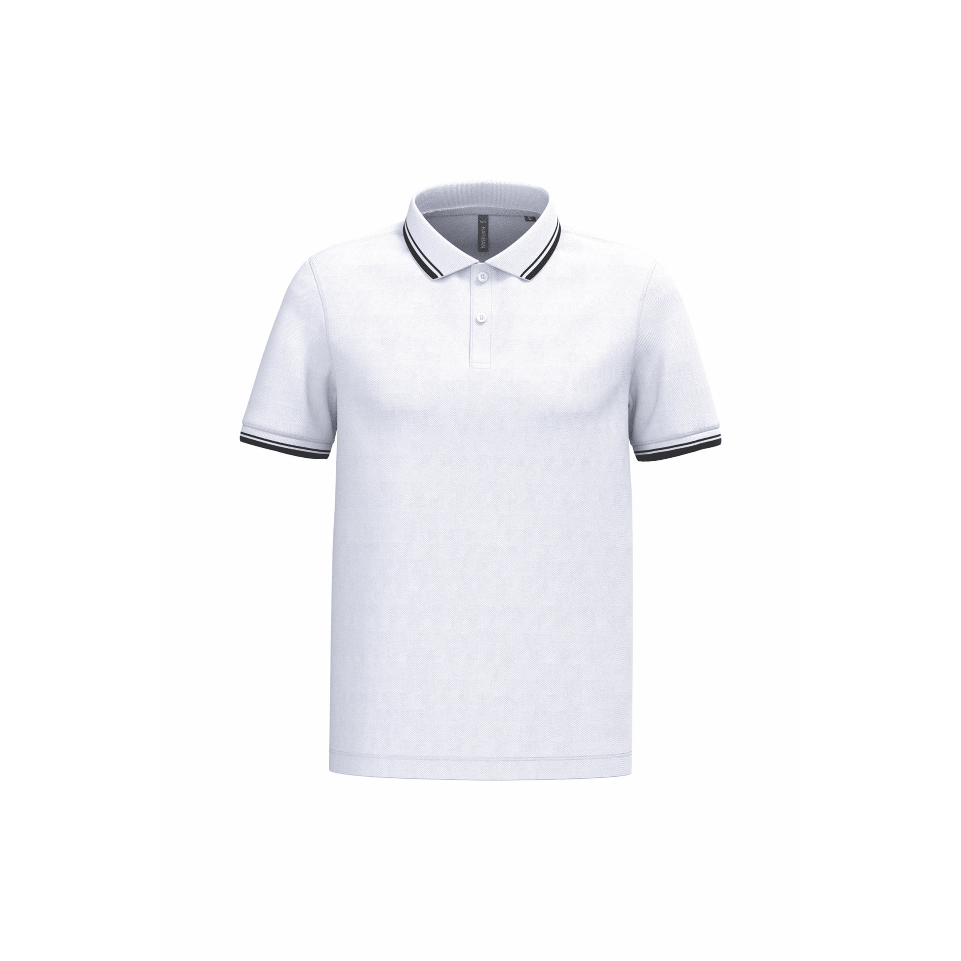 Stripe Pro – Polo coton peigné à liserés contrastés - Vestima Pro