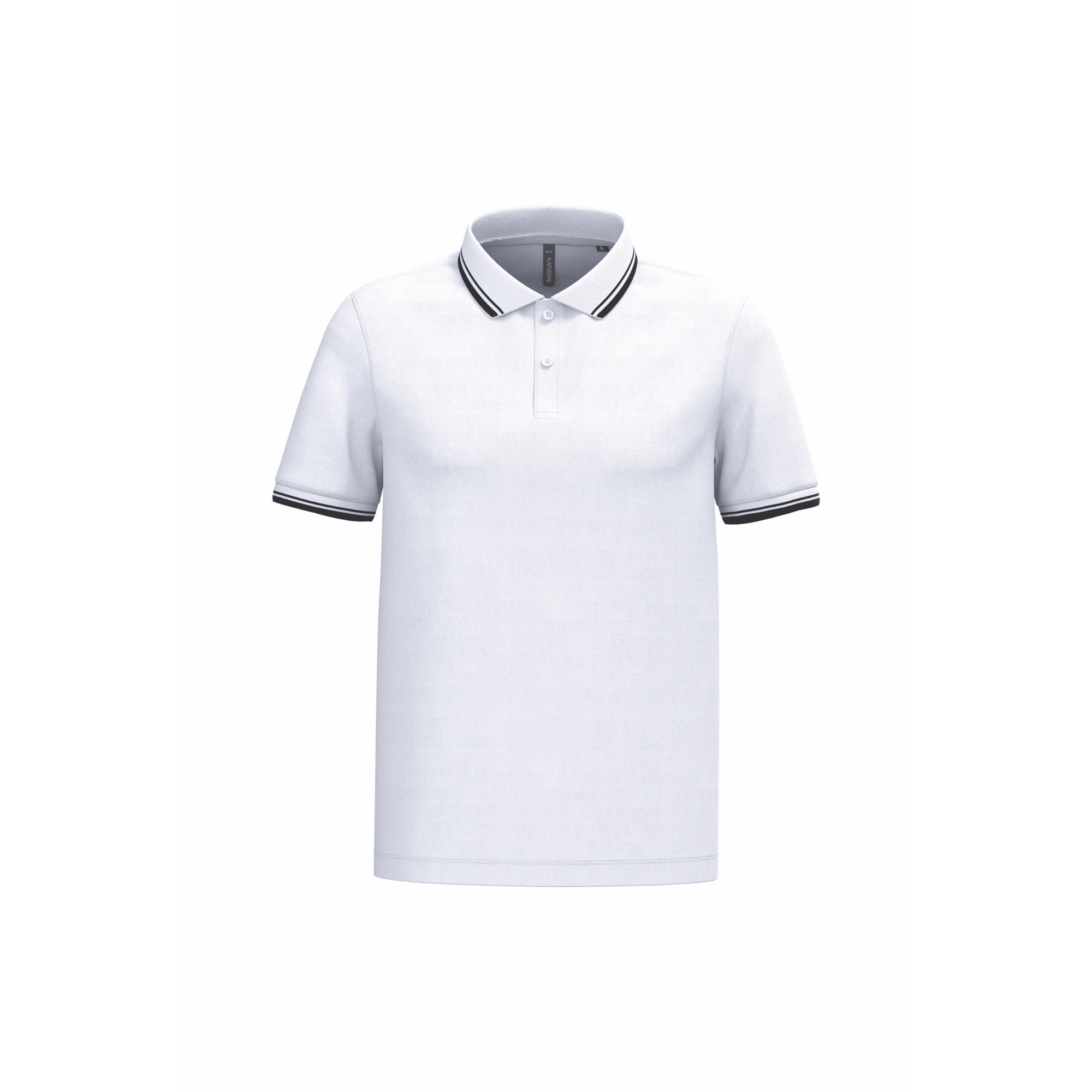 Stripe Pro – Polo coton peigné à liserés contrastés - Vestima Pro