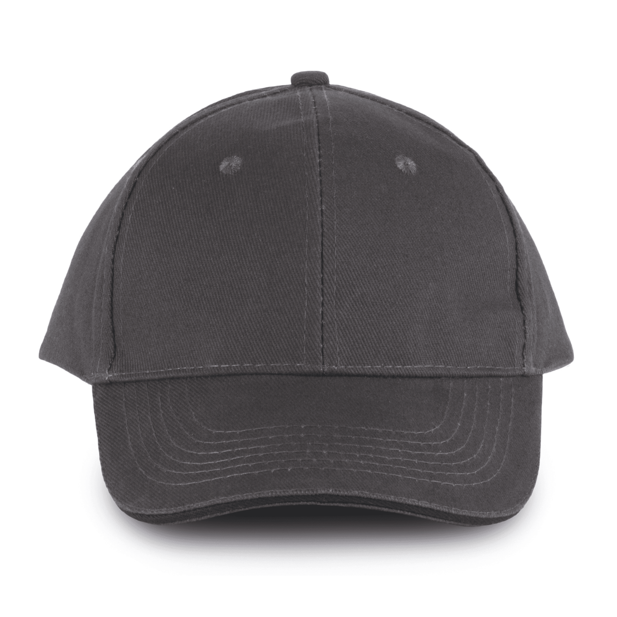 Crest Pro – Casquette coton sergé brossé 6 panneaux - Vestima Pro