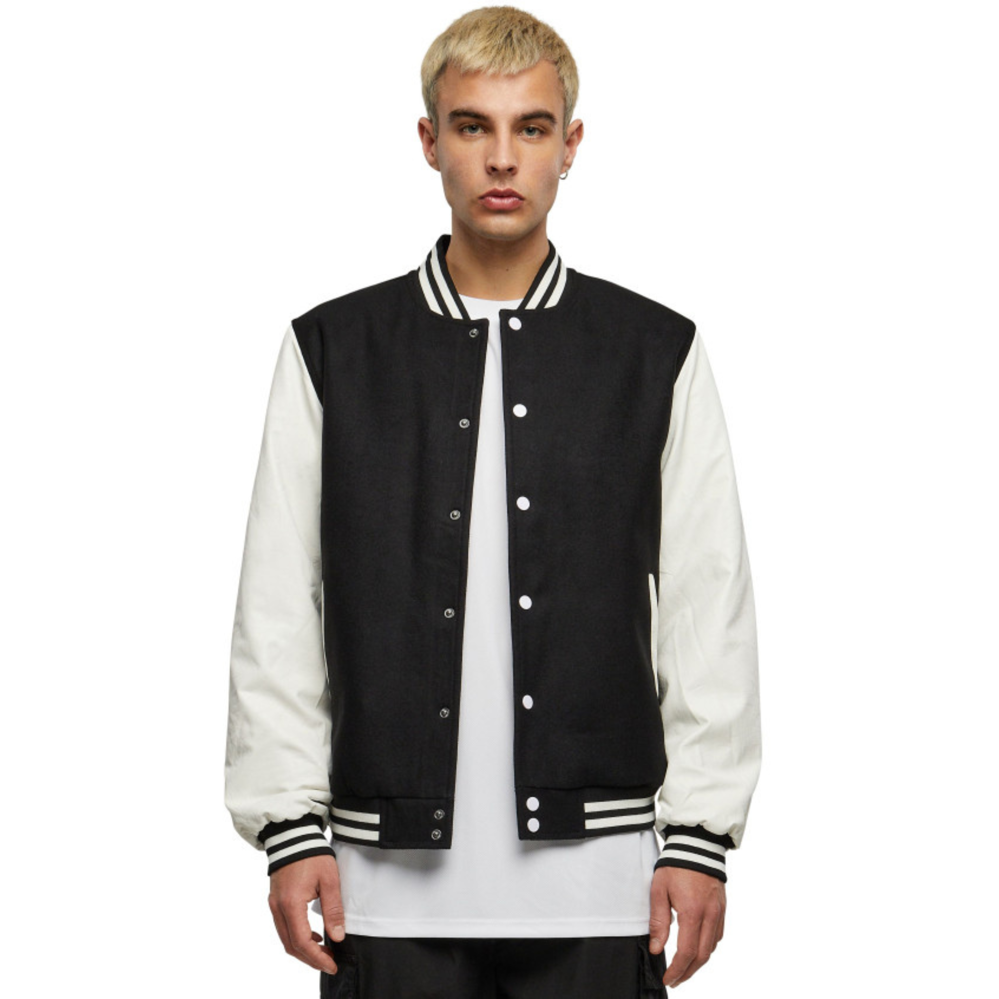 Varsity Pro – Veste baseball unisexe en simili cuir