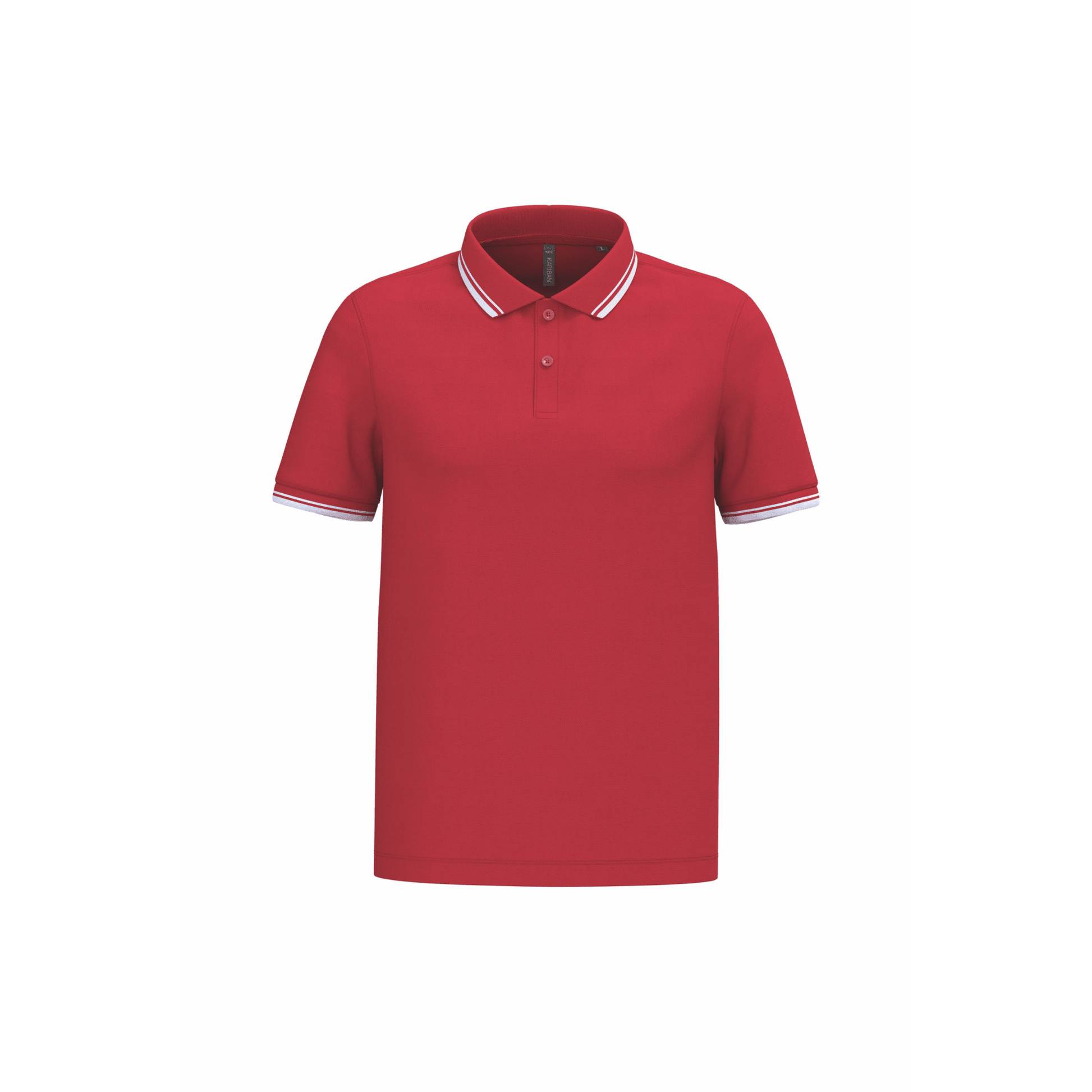 Stripe Pro – Polo coton peigné à liserés contrastés - Vestima Pro