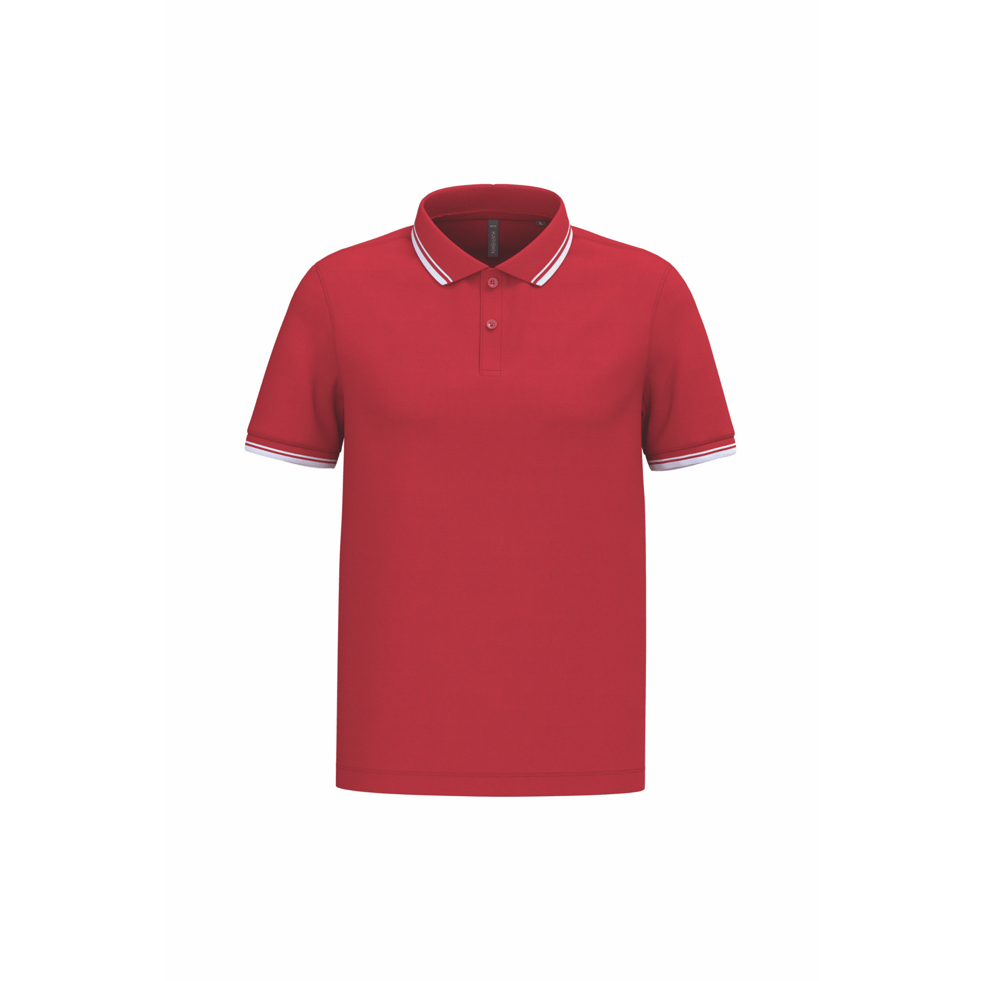 Stripe Pro – Polo coton peigné à liserés contrastés - Vestima Pro