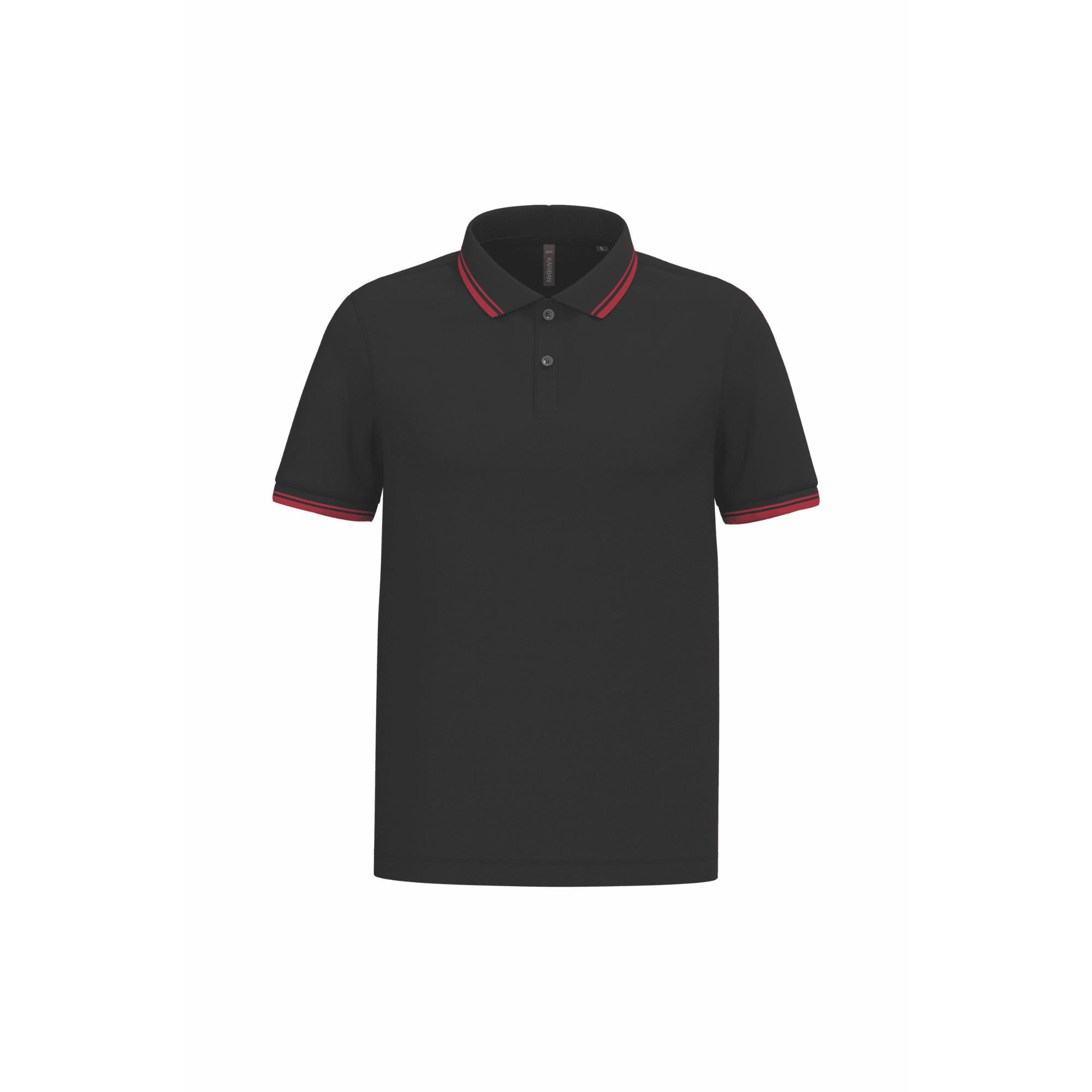 Stripe Pro – Polo coton peigné à liserés contrastés - Vestima Pro