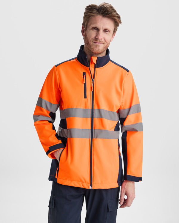 Antares HV Pro – Veste softshell bicolore haute visibilité
