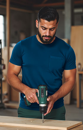 AutoBret – T-shirt de travail manches courtes avec poche