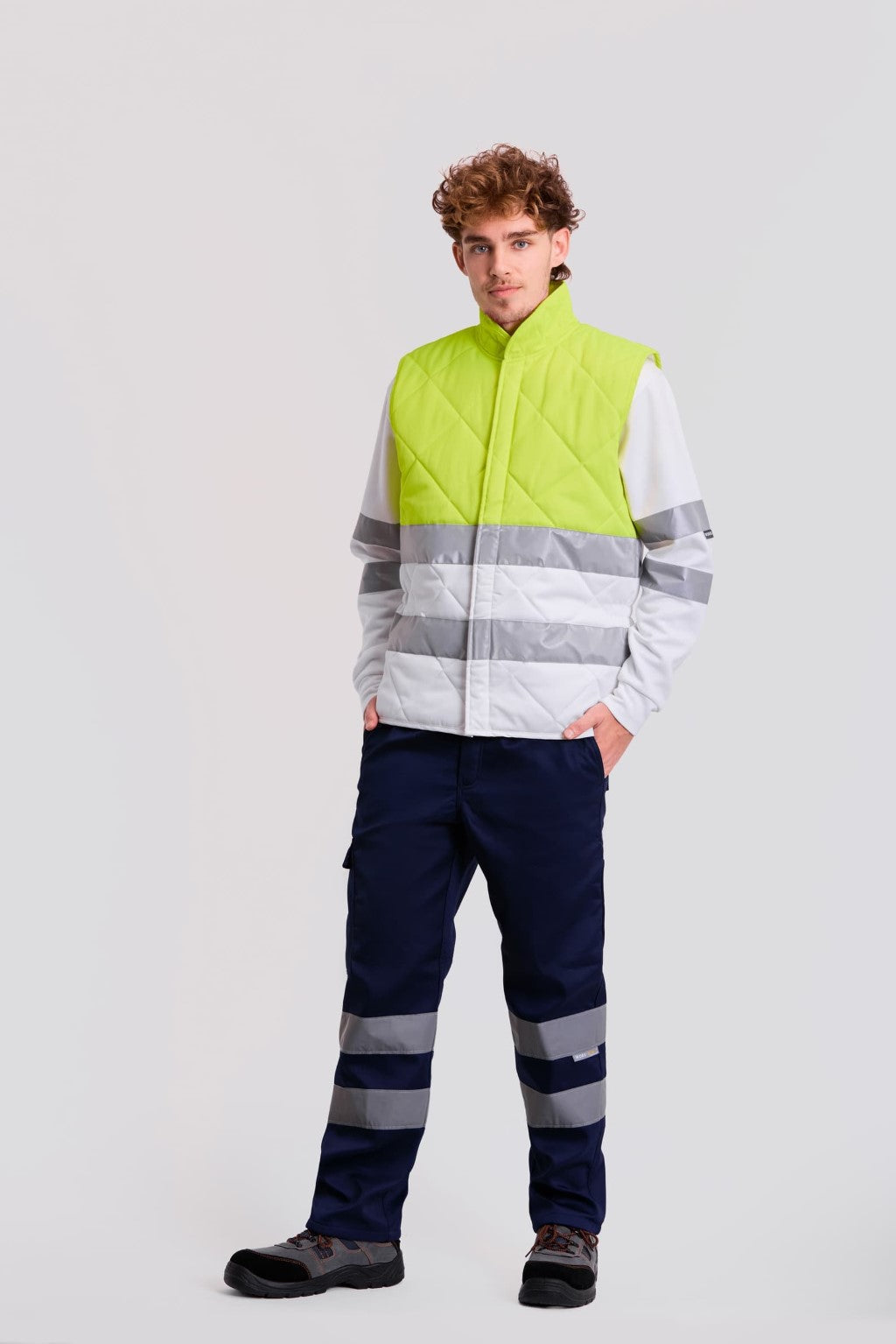 Alpine HV – Gilet matelassé haute visibilité