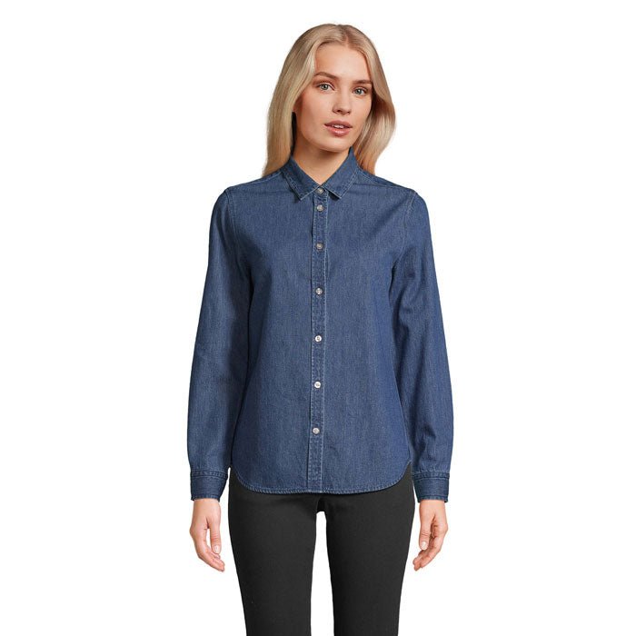 Bennett Line Femme – Chemise en denim femme manches longues - Vestima Pro