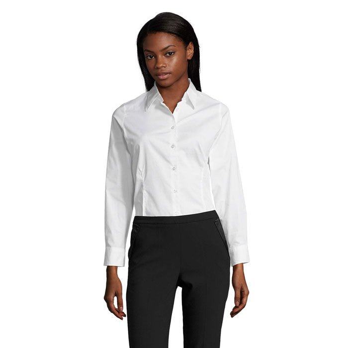 Eden Line Femme – Chemise femme stretch manches longues - Vestima Pro