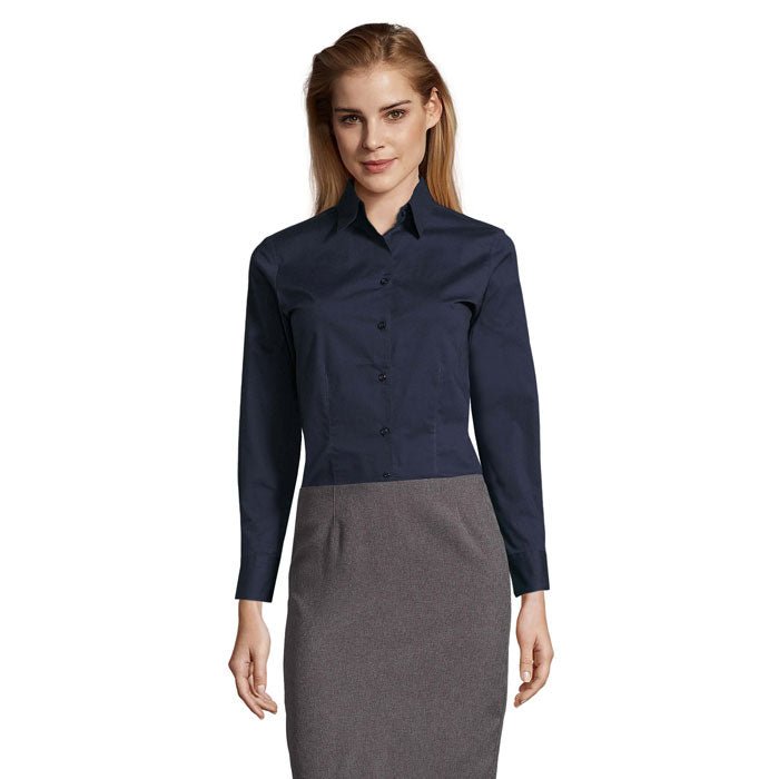 Eden Line Femme – Chemise femme stretch manches longues - Vestima Pro