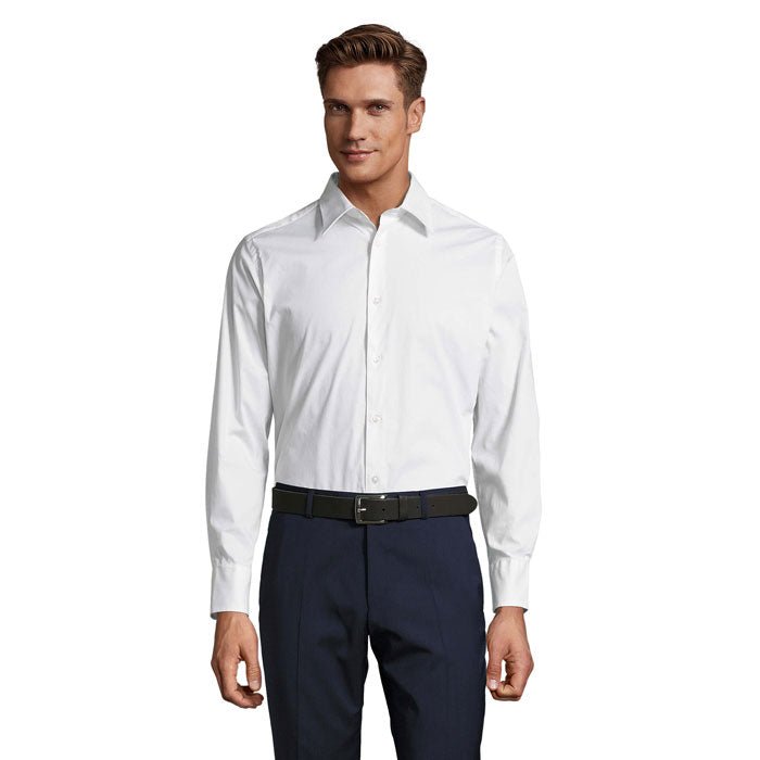 Brighton Pro – Chemise homme stretch manches longues - Vestima Pro