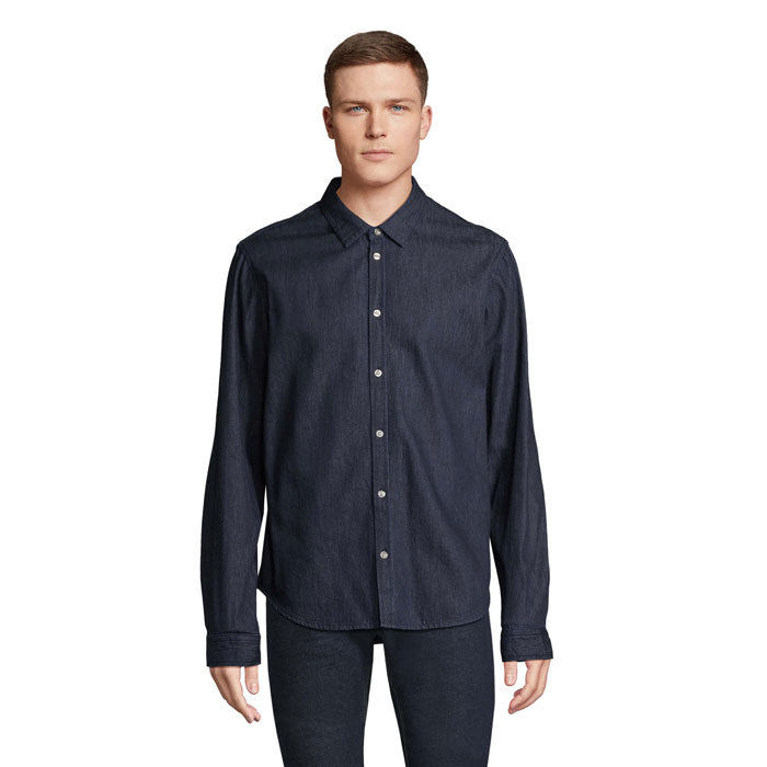 Bennett Line – Chemise en denim homme manches longues