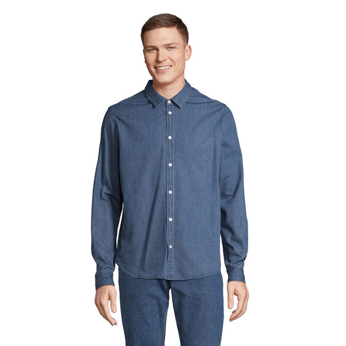 Bennett Line – Chemise en denim homme manches longues
