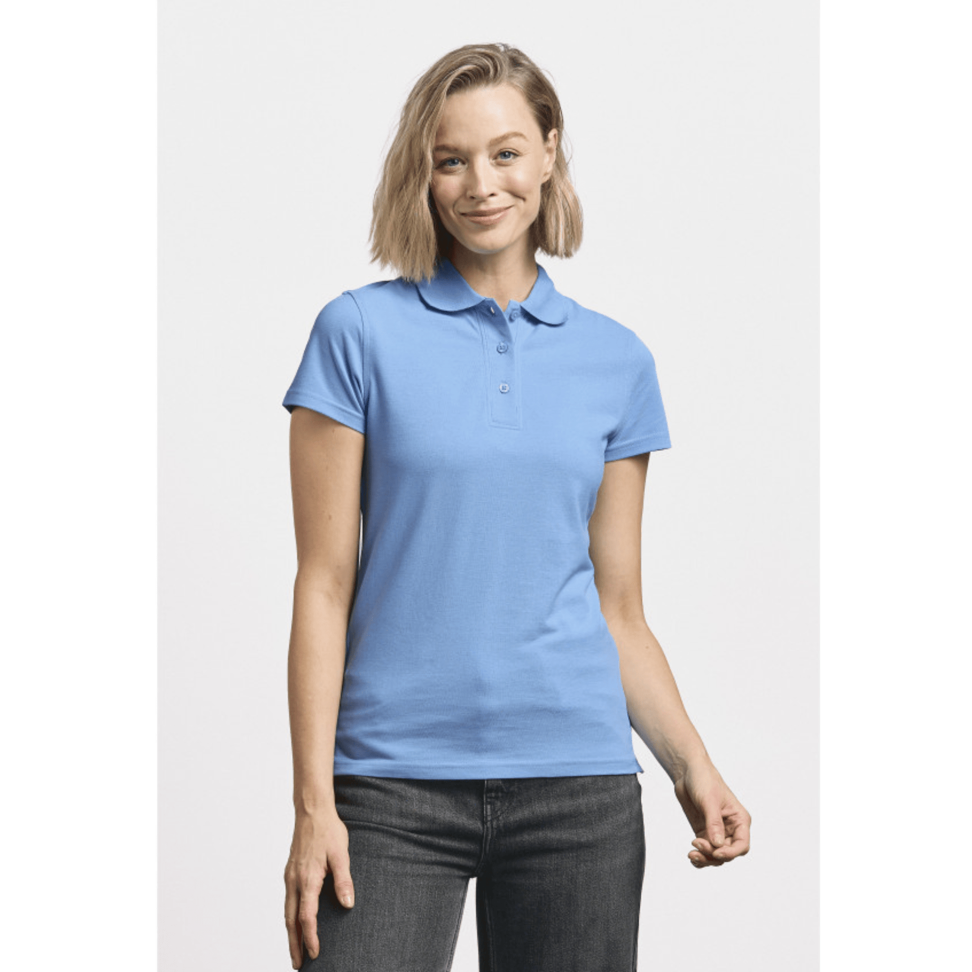 Modern Pro Femme – Polo piqué 100 % coton femme coupe moderne - Vestima Pro